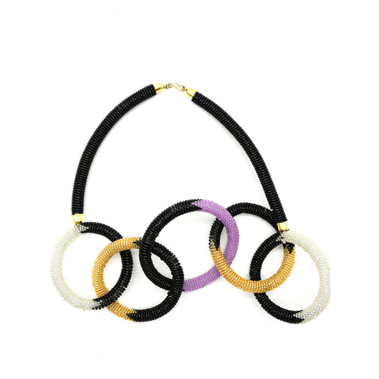 Olympic Style Beaded Necklace